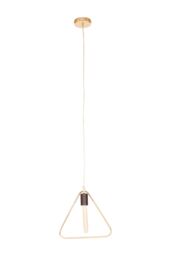 Orsina Contemporary Triangular Pendant Light, Lightweight & Durable Pendant Light, Versatile Ceiling Light in Gold - thumbnail 1