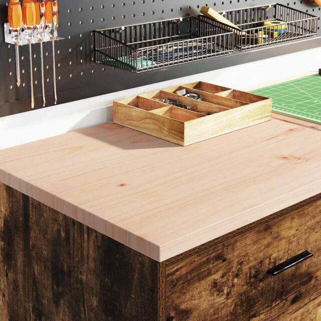 Berkfield Home Durable Garage Storage Cabinet Smoked Oak 60x51x85 cm Solid Wood Pine in Brown - Size: 60 x 51 x 85 cm - image 1