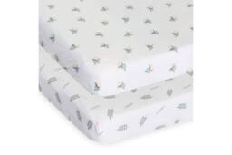 chicco Crib Set 2 Piece Twins Bamboo in White - thumbnail 1