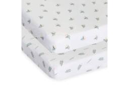 chicco Crib Set 2 Piece Twins Bamboo in White - thumbnail 3