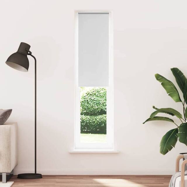 Berkfield Home Roller Blind Blackout White 50x230 cm Fabric Width 45.7 cm Polyester - image 1