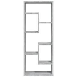 Berkfield Home Wall Shelf Grey Sonoma 36x16x90 cm Engineered Wood - Size: 36 x 16 x 90 cm - thumbnail 1