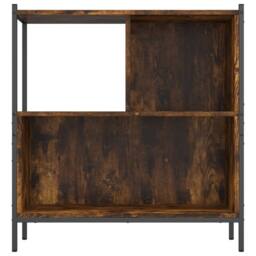 Berkfield Home Bookcase Smoked Oak 72x28x77.5 cm Engineered Wood in Brown - thumbnail 5