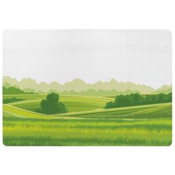 Benjamin Tate Design Landscape Illustration Designer Rug in Natural - Size: Large - thumbnail 1