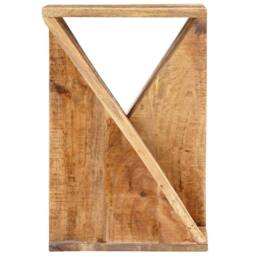 Berkfield Home Side Table 35x35x55 cm Solid Mango Wood in Brown - Size: 35 x 35 x 55 cm - thumbnail 2