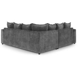 Furnishings For Less UK Colby Grey 5 Seater L Shaped Corner Sofa Fabric - thumbnail 3