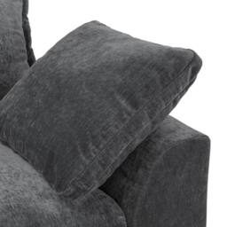 Furnishings For Less UK Colby Grey 5 Seater L Shaped Corner Sofa Fabric - thumbnail 5