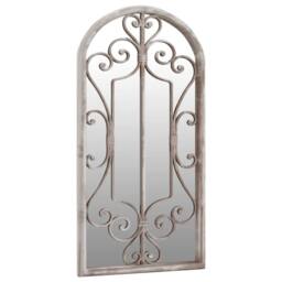 Berkfield Home Mirror Sand 70x30 cm Iron for Indoor Use in Cream