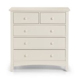 Cheshire Premium Luma 3 + 2 Drawer Chest - Stone White in Off-White - thumbnail 5