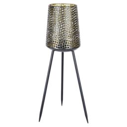 mysmartbuy USB Rechargeable Beehive Tripod Lamp - 15 Lumen Weatherproof Cordless Indoor or Outdoor Home Garden LED Light with Timer in Bronze - thumbnail 3