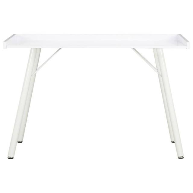 Berkfield Home Desk White 90x50x79 cm - Size: 90 x 50 x 79 cm - image 1