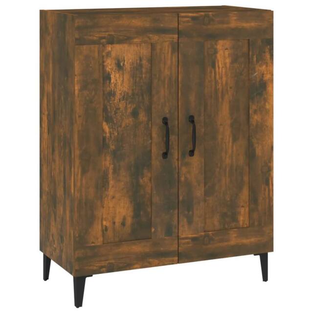 Berkfield Home Sideboard Smoked Oak 69.5x34x90 cm Engineered Wood in Brown - image 1