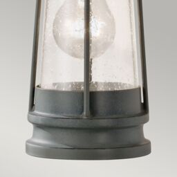 Netlighting Chelsea Harbor 1 Light Outdoor Wall Lantern Storm Cloud IP44 E27 in Grey - thumbnail 4