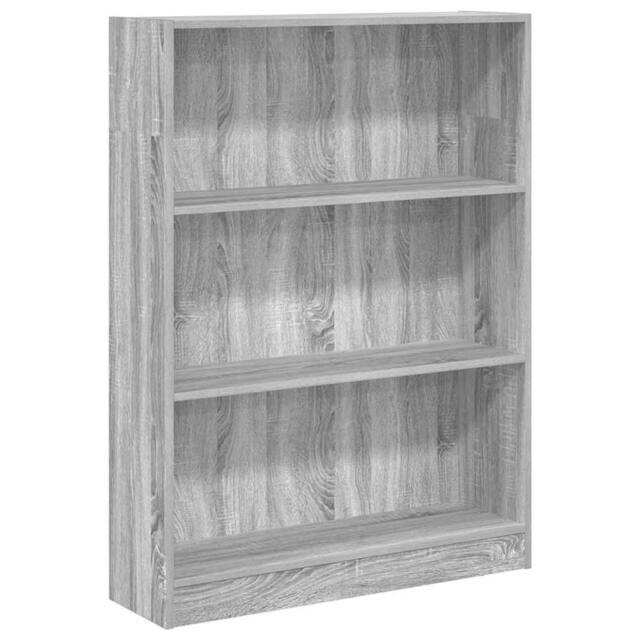 Berkfield Home Bookcase Grey Sonoma 80x24x109 cm Engineered Wood - Size: 80 x 24 x 109 cm - image 1