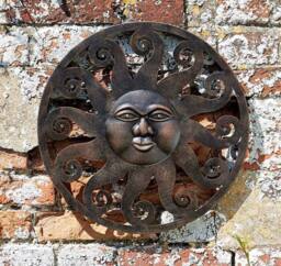 Marco Paul Large Light Up Sun Wall Decoration in Bronze - thumbnail 2