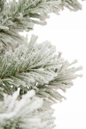 Neo 7ft Flocked Snow Effect Spruce Fir Tree Artificial Christmas Tree Xmas in Bottle Green - thumbnail 4
