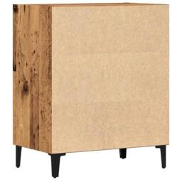 Berkfield Home Sideboard Old Wood 57x35x75 cm Engineered Wood in Brown - Size: 57 x 35 x 75 cm - thumbnail 6