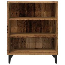 Berkfield Home Sideboard Old Wood 57x35x75 cm Engineered Wood in Brown - Size: 57 x 35 x 75 cm - thumbnail 4