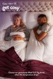 Slumberdown Feels Like Down 13.5 Tog Duvet with 2 Rebound Pillows in White - Size: Super King - thumbnail 3