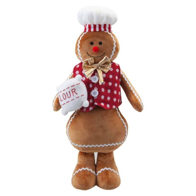 VFM e-Store Christmas Gingerbread Man Decoration 48cm x 27cm Red X 1 - Size: 48 cm x 27 cm - image 1