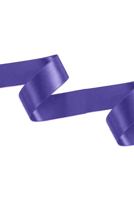 Neel Blue Double Sided Satin Polyester Ribbon Roll, 40mm x 10 Metres in Purple - image 1