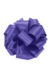 Neel Blue Double Sided Satin Polyester Ribbon Roll, 40mm x 10 Metres in Purple - thumbnail 2