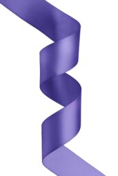 Neel Blue Double Sided Satin Polyester Ribbon Roll, 40mm x 10 Metres in Purple - thumbnail 3