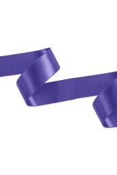 Neel Blue Double Sided Satin Polyester Ribbon Roll, 40mm x 10 Metres in Purple - thumbnail 1