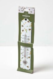 Homescapes Outdoor Thermometer with Bee Design in White - thumbnail 6