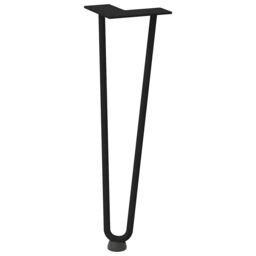 Berkfield Home Hairpin Table Legs 4 pcs Black 42 cm Solid Steel - thumbnail 4