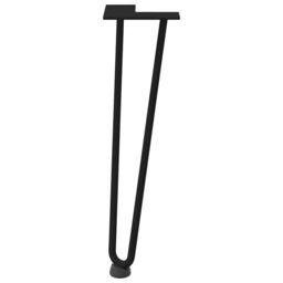 Berkfield Home Hairpin Table Legs 4 pcs Black 42 cm Solid Steel - thumbnail 5