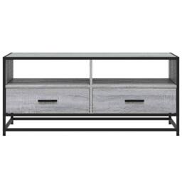 Berkfield Home Coffee Table Grey Sonoma 100x50x45 cm Engineered Wood & Metal - Size: 100 x 50 x 45 cm - thumbnail 5