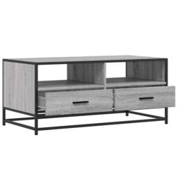 Berkfield Home Coffee Table Grey Sonoma 100x50x45 cm Engineered Wood & Metal - Size: 100 x 50 x 45 cm - thumbnail 8