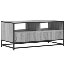 Berkfield Home Coffee Table Grey Sonoma 100x50x45 cm Engineered Wood & Metal - Size: 100 x 50 x 45 cm - thumbnail 7