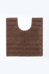 Homescapes Spa Supreme Luxury Bath Mat & Pedestal Set in Brown - thumbnail 3