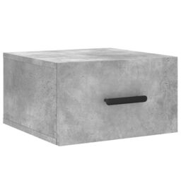 Berkfield Home Wall-mounted Bedside Cabinet Concrete Grey 35x35x20 cm - Size: 35 x 35 x 20 cm - thumbnail 2