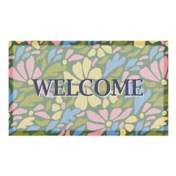 Artsy Mats Welcome Pastel Flowers Doormat - Size: 40 cm x 70 cm - thumbnail 3