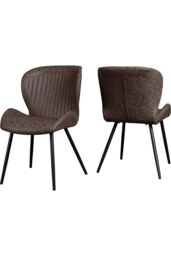 Seconique Hamilton Medium Dining Set with Quebec Chairs in Brown - thumbnail 4