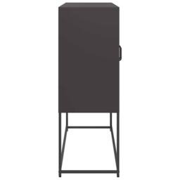 Berkfield Home Sideboard Black 100.5x39x107 cm Cold-rolled Steel - thumbnail 7