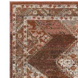 The Rug Shop UK Orange Traditional Persian Easy to clean Machine Made Geometric Rug - Size: 195 cm x 290 cm - thumbnail 4