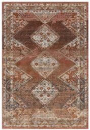 The Rug Shop UK Orange Traditional Persian Easy to clean Machine Made Geometric Rug - Size: 195 cm x 290 cm - thumbnail 6