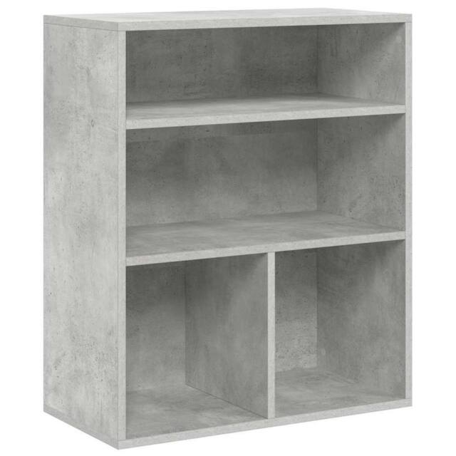 Berkfield Home Book Cabinet Concrete Grey 60x30x71.5 cm Engineered Wood - image 1