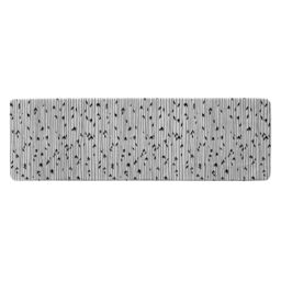Benjamin Tate Design Sketchy Leaves Scattered On Hand Drawn Lines On White Background Runner Rug in Natural - Size: 67 cm x 230 cm - thumbnail 1
