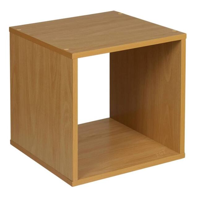 Havendro Beach Modern Wooden Bookcase Shelving Display Storage Shelf in Light Brown - image 1