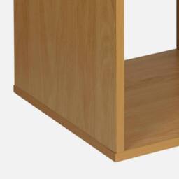 Havendro Beach Modern Wooden Bookcase Shelving Display Storage Shelf in Light Brown - thumbnail 3