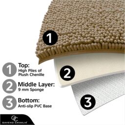 GAVENO CAVAILIA Loop Bath Mat in Natural - thumbnail 4