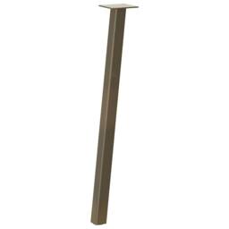 Berkfield Home Modern Coffee Table Legs 4 pcs Natural Steel 72 cm Steel in Brown - thumbnail 4