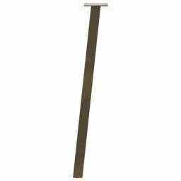 Berkfield Home Modern Coffee Table Legs 4 pcs Natural Steel 72 cm Steel in Brown - thumbnail 5