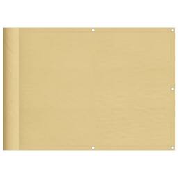 Berkfield Home Balcony Screen Sand 75x700 cm 100% Polyester Oxford in Brown - thumbnail 2