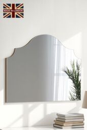 Yearn Mirrors Precious Arch Overmantle Mirror in Gold - thumbnail 1